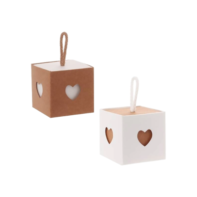 BOITE KRAFT COEUR AVANA ou BLANC