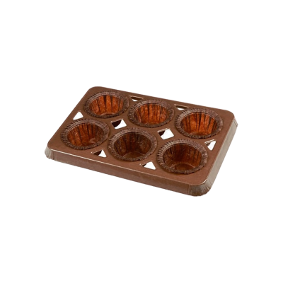 PLAQUE 6 MINI-MUFFINS PAQ 50PCS NORDIA