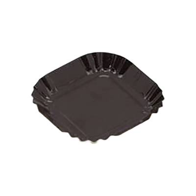 MINI ASSIETTE CARREE NOIRE 55X55 /4800
