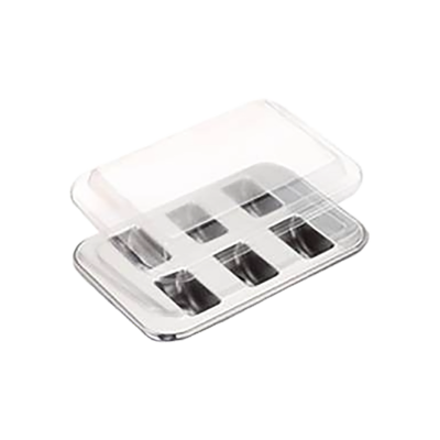 BOITE 6 MACARONS ARGENT  PQ 50