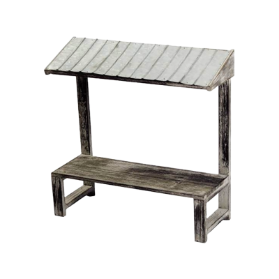 PRESENTOIR ECHOPPE TOIT EN ZING