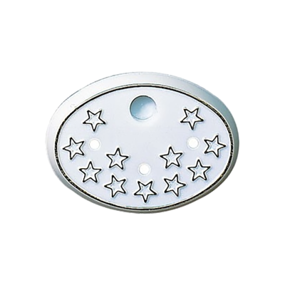 SOCLE CHIFFRE BLANC OR PQ10