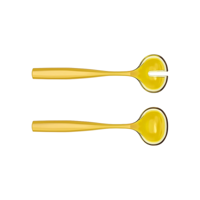 COUVERTS A SALADE JAUNE GUZZINI