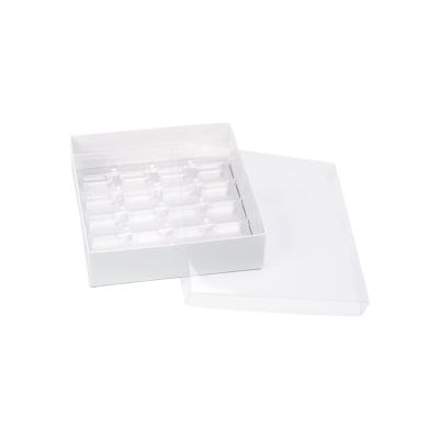 BTE 20MACARONS ALVEOLE BLANCHE .