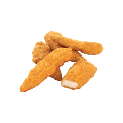 AIGUILLETTE POULET PANEE LE KG .