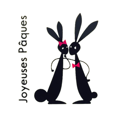 CARRES CB JOYEUSES PAQUES 4 CM X 48