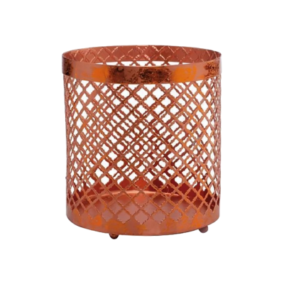 POT MOTIF DAMIER BRONZE Nï¿½2