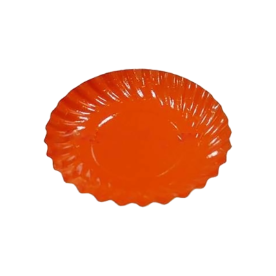 ASSIETTE SAV. RONDE ORANGE 88MNS/100