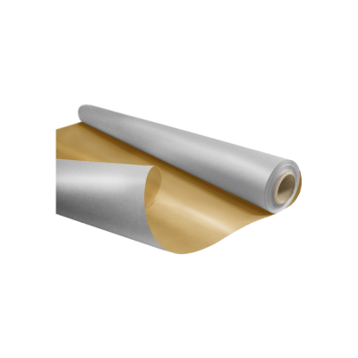 PAPIER CADEAU KRAFT DUO METAL ARGENT/OR