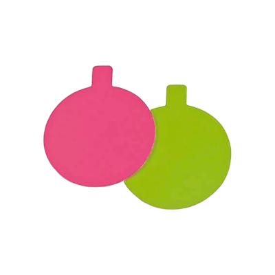 ROND LANGUETTE 8CM ANIS/FUSHIA PQT 200