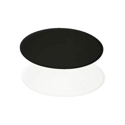 ROND NOIR/BLANC PREMIUM 20CM P.50
